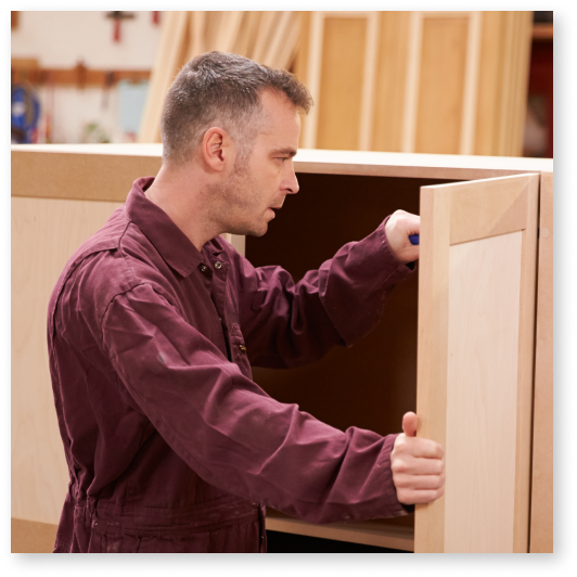 building cabinets